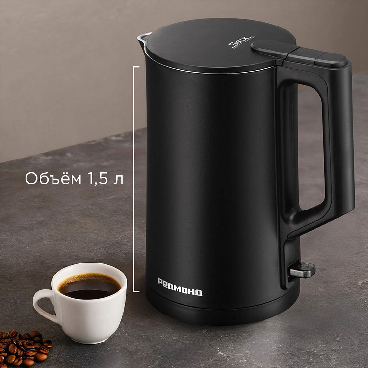 Электрический чайник РЕДМОНД KM243 (черный) - фото 6 - купить в интернет-магазине Редмонд