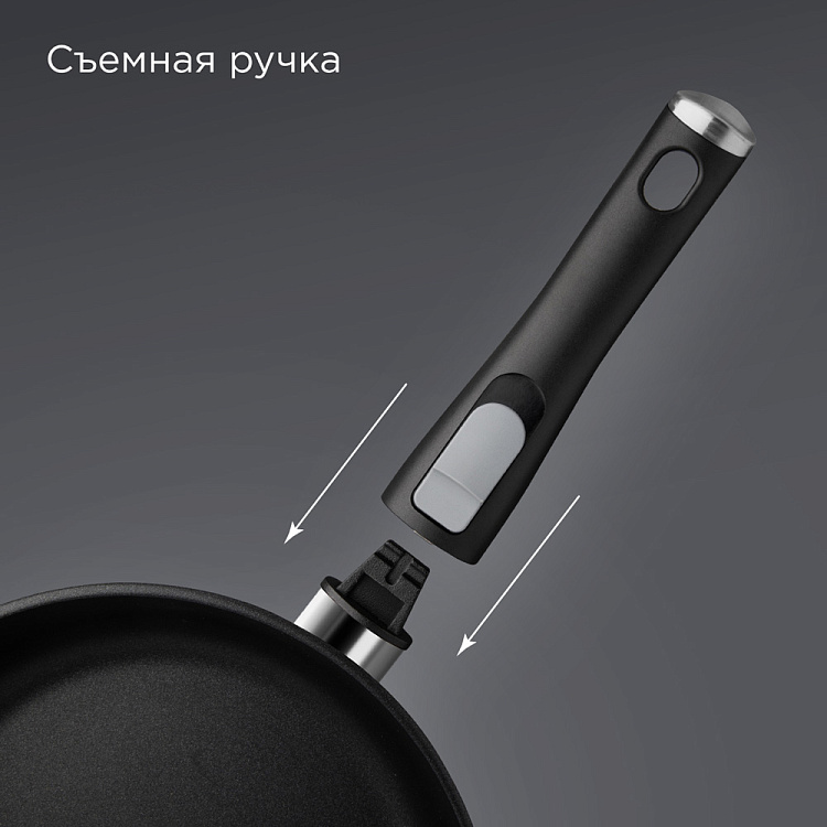 Сковорода REDMOND Black 28 см PF5513 - фото 6 - купить в интернет-магазине Редмонд