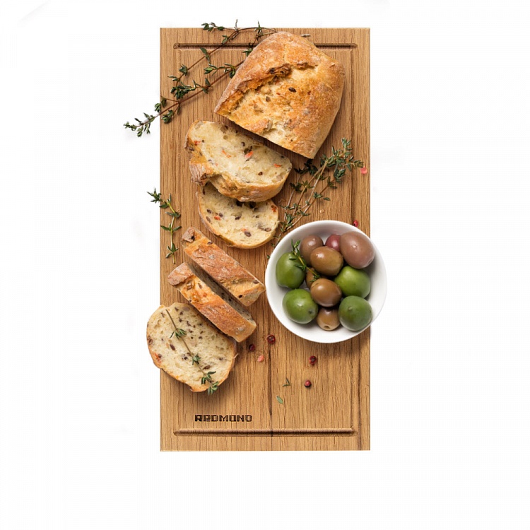 Разделочная доска из массива дуба REDMOND RCB-W6012 200х400х24 мм - фото 2 - купить в интернет-магазине Редмонд