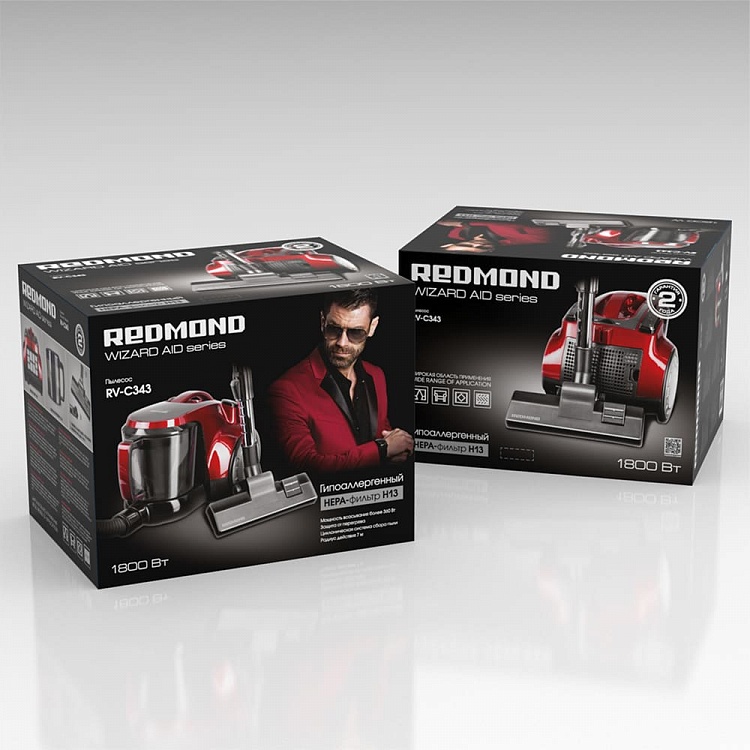 Пылесос REDMOND RV-C343 - фото 10 - купить в интернет-магазине Редмонд
