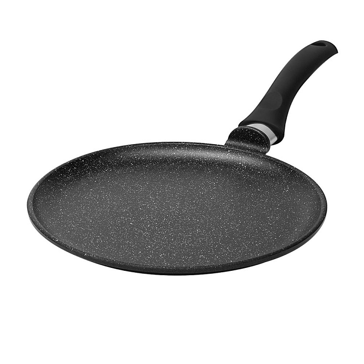 Сковорода блинная для индукционной плиты литая 22 см Black & Stone REDMOND PF5501 - фото - купить в интернет-магазине Редмонд