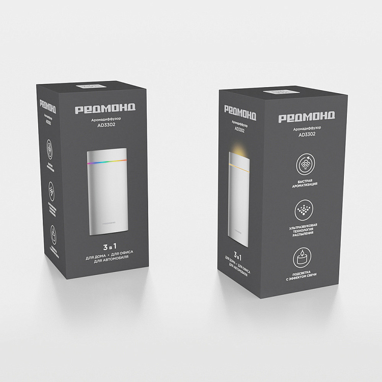 Аромадиффузор РЕДМОНД AD3302 (белый) - фото 7 - купить в интернет-магазине Редмонд