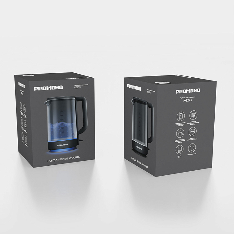 Электрический чайник РЕДМОНД KG273 (черный) - фото 11 - купить в интернет-магазине Редмонд