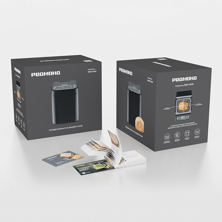 Хлебопечь РЕДМОНД RBM-1908 (черный) - фото 11 - купить в интернет-магазине Редмонд