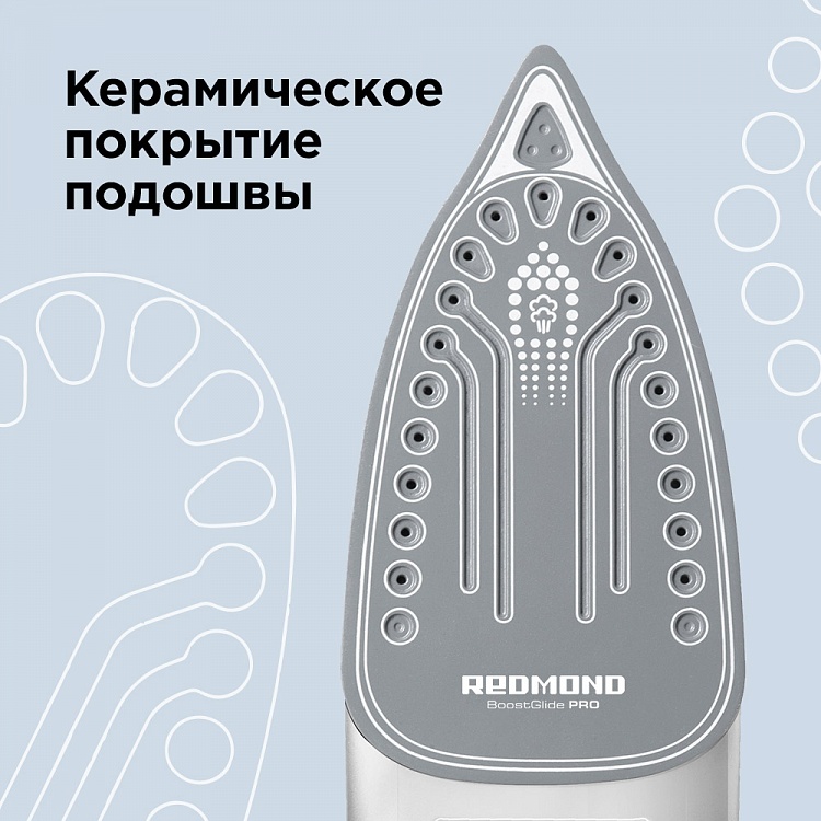 Утюг REDMOND RI-C277 (голубой) - фото 5 - купить в интернет-магазине Редмонд