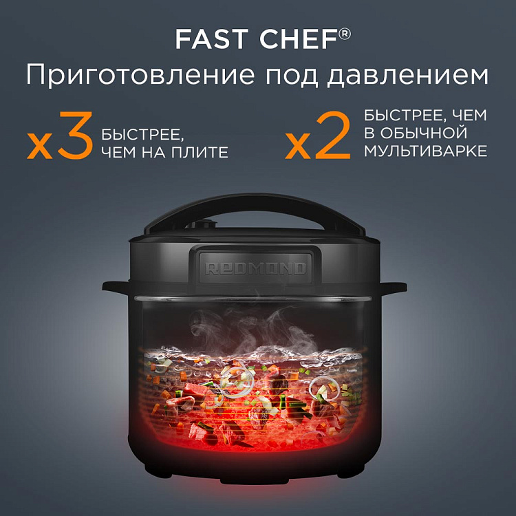 Мультиварка-скороварка РЕДМОНД RMC-PM381 - фото 2 - купить в интернет-магазине Редмонд