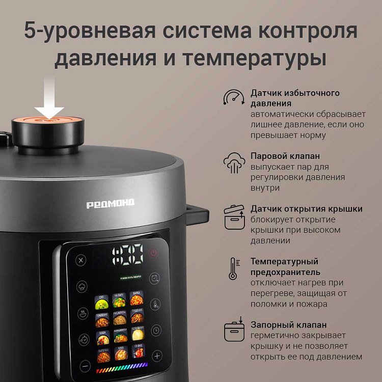 Мультиварка-скороварка РЕДМОНД MP117 - фото 7 - купить в интернет-магазине Редмонд