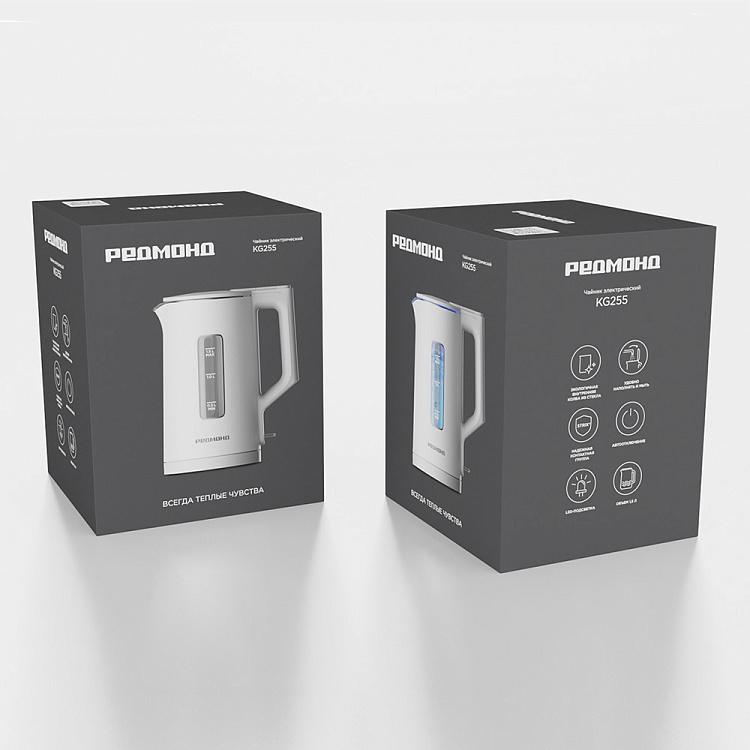 Электрический чайник РЕДМОНД KG255 (белый) - фото 10 - купить в интернет-магазине Редмонд