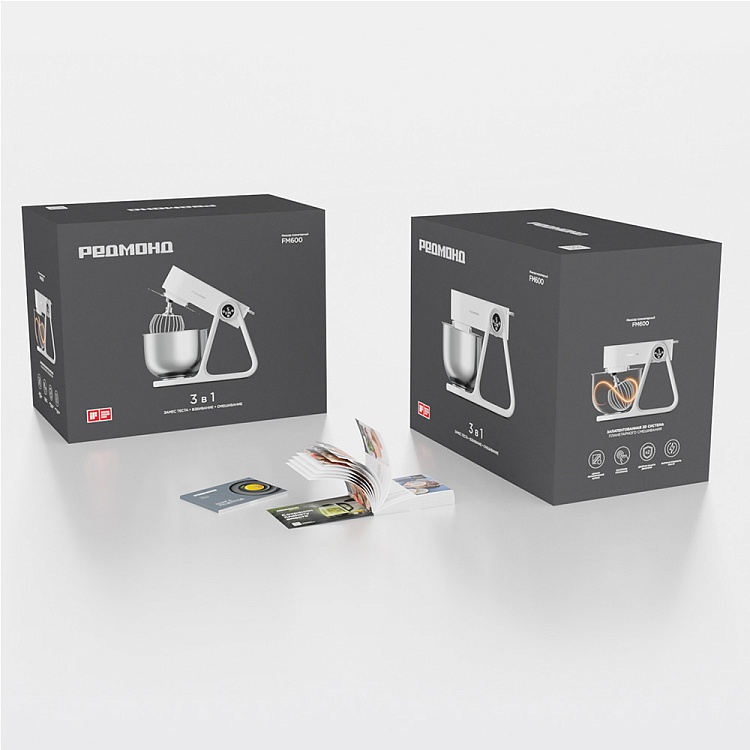 Планетарный миксер РЕДМОНД FM600 (белый) - фото 2 - купить в интернет-магазине Редмонд