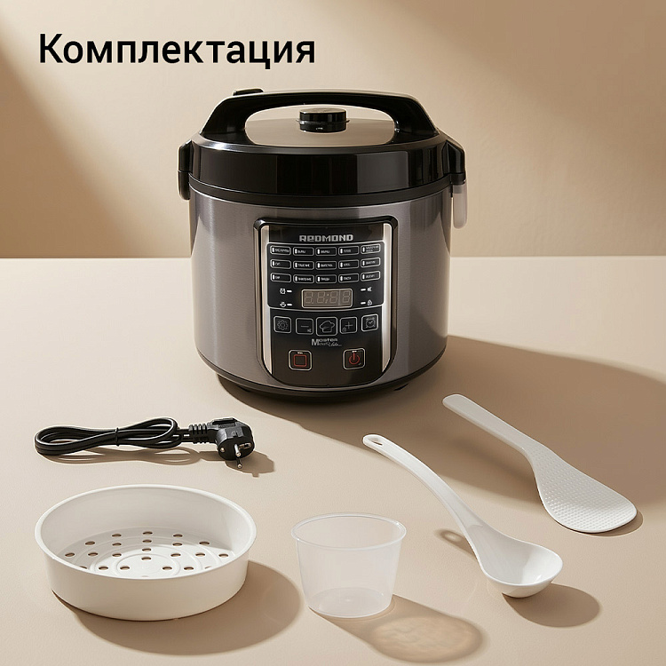 Мультиварка РЕДМОНД RMC-M52 (черный) - фото 9 - купить в интернет-магазине Редмонд