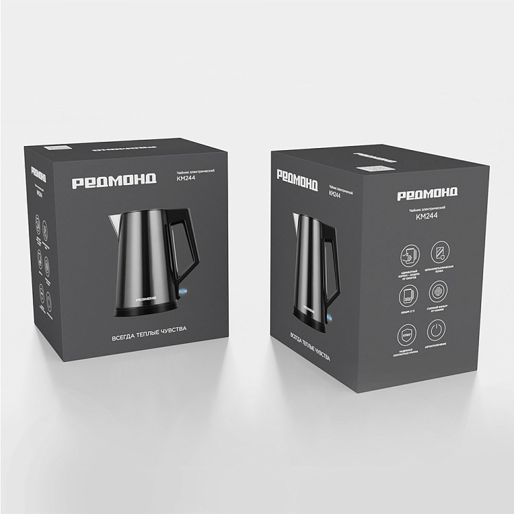 Электрический чайник РЕДМОНД KM244 (черный) - фото 10 - купить в интернет-магазине Редмонд