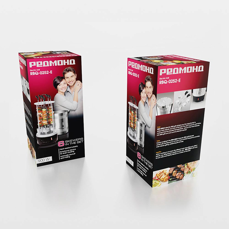 Электрошашлычница РЕДМОНД RBQ-0252-E - фото 10 - купить в интернет-магазине Редмонд