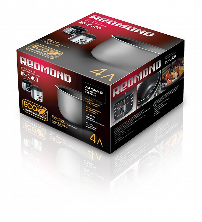 Чаша с антипригарным керамическим покрытием REDMOND RB-C400 - фото 3 - купить в интернет-магазине Редмонд