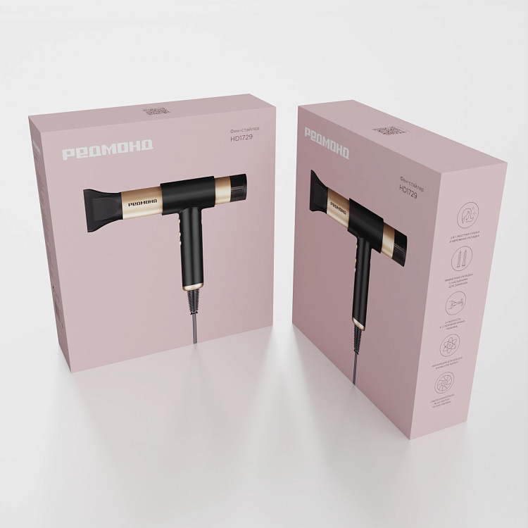 Фен-стайлер РЕДМОНД HD1729 - фото 2 - купить в интернет-магазине Редмонд