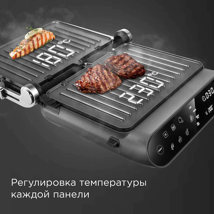 Гриль РЕДМОНД SteakMaster GM303 (серый) - фото 6 - купить в интернет-магазине Редмонд