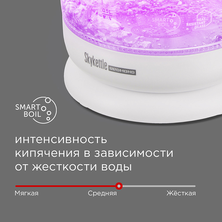 Умный чайник-светильник РЕДМОНД SkyKettle G211S - фото 7 - купить в интернет-магазине Редмонд